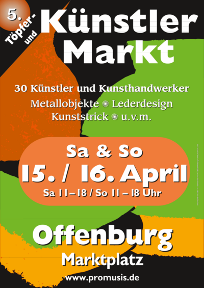 5. Töpfer- und Künstlermarkt in Offenburg. Foto: promusis