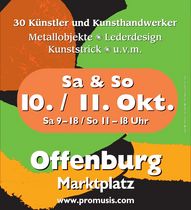 2. Töpfermarkt in Offenburg (Quelle: promusis)
