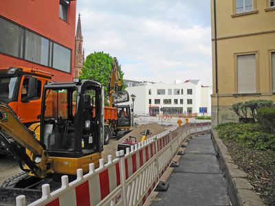 Bauarbeiten in der nördlichen Lange Straße. Quelle: Stadt Offenburg